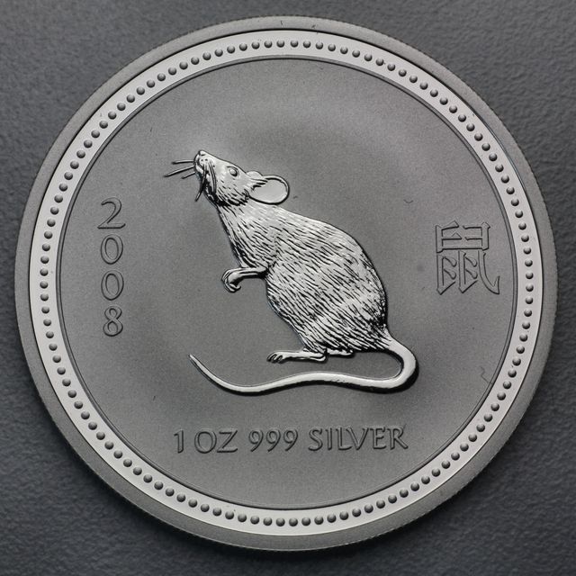 Silber Lunar Serie I Australien 2008 Maus