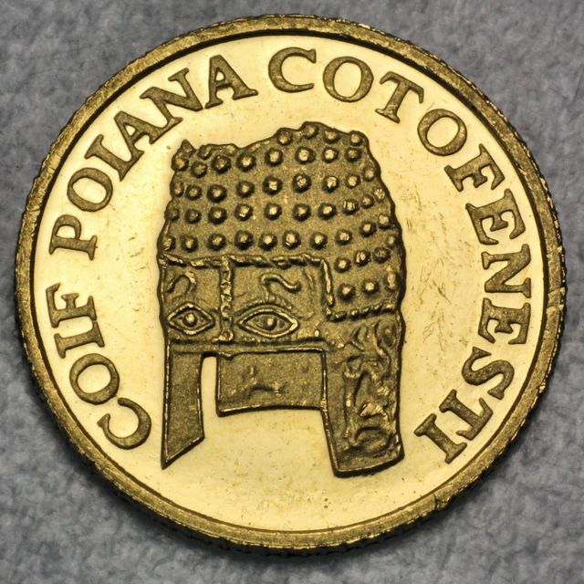 100 Lei Minigoldmünze Rumänien Coif Polana Cotofenesti 2002