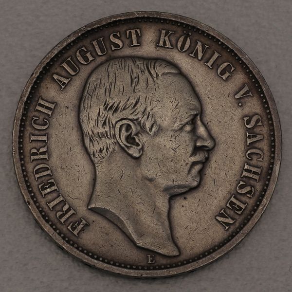 Silbermünze Deutsches Kaiserreich 5 Mark 1907