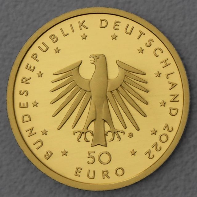 50 Euro Goldmünze BRD 2022 Konzertgitarre