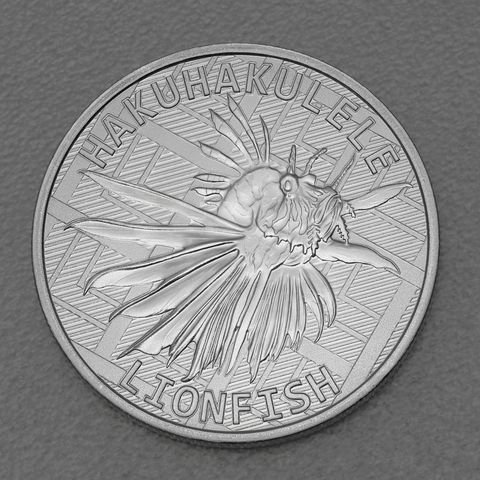 Silbermünze 1oz Territory of Tokelau 2022 - Hakuhakulele / Lionfish (Rotfeuerfisch)