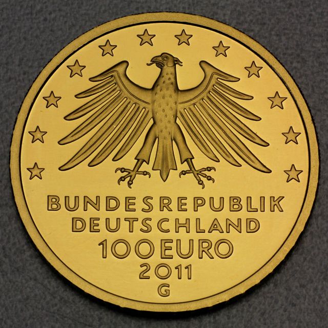 100 Euro Goldmünze BRD Wartburg 2011