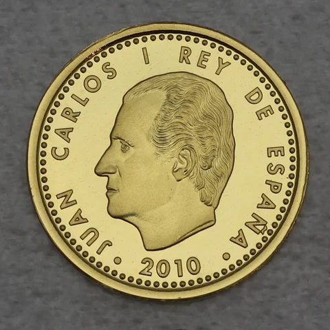 Goldmünze 20 Euro Spanien 2010 Fußball WM Südafrika