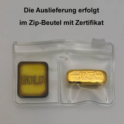 50g Goldbarren aus Recyclinggold