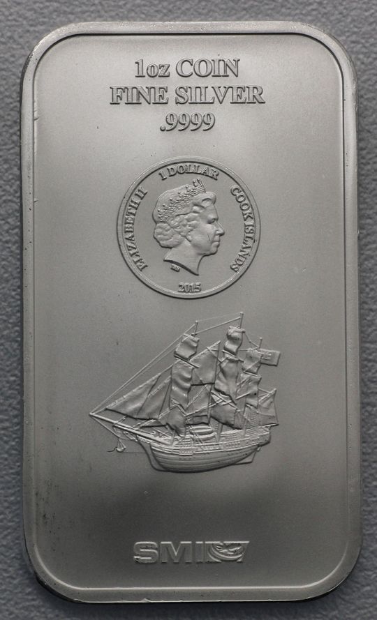 1 Unzen Silber Münzbarren Cook Islands