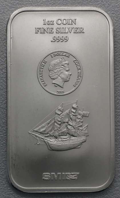 1 Unzen Silber Münzbarren Cook Islands