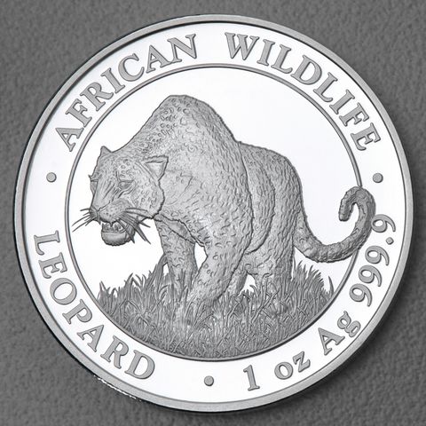 Silbermünze 1oz Somalia Leopard 2023