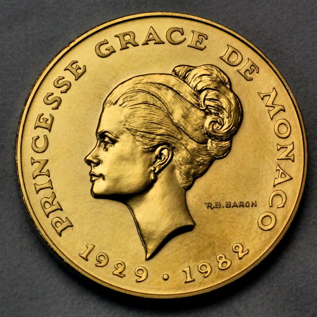 10 Francs Goldmünze Monaco 1982 Grace Kelly Princesse de Monaco