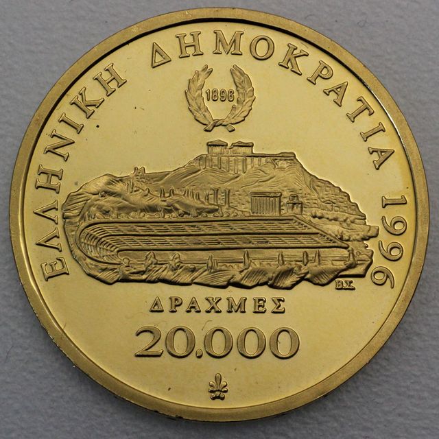 Goldmünze 20000 Drachmen Griechenland 1996