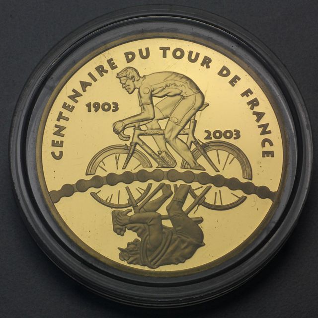 50 Euro Gold Gedenkmünzen Frankreich Tour de France 2003