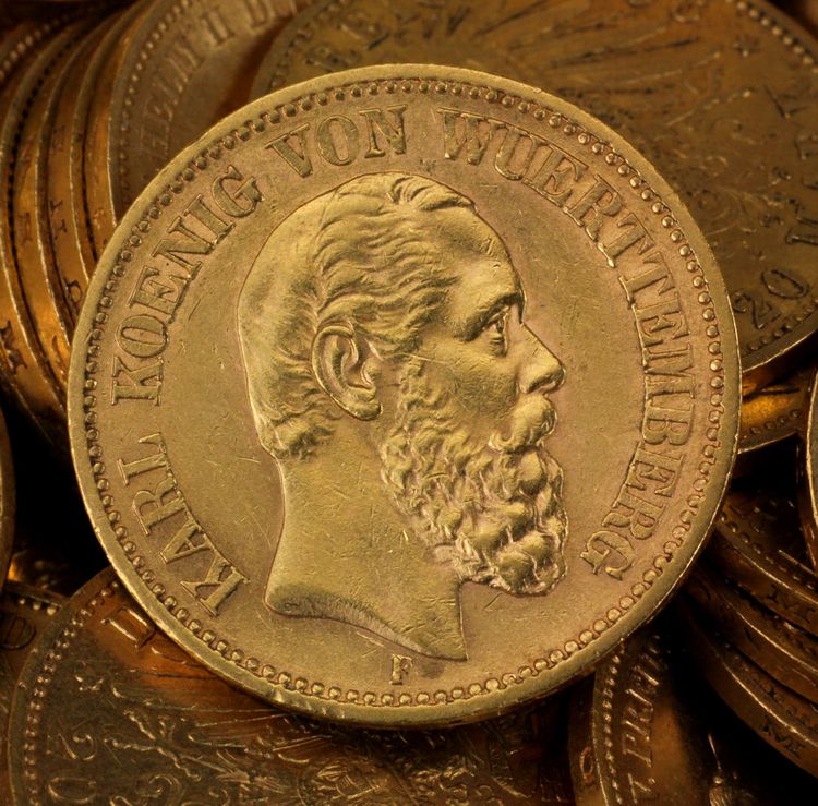 Kaiserreich Goldmünzen Württemberg