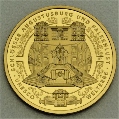 100 Euro Goldmünze "Schlösser Augustusburg und Falkenlust" 2018
