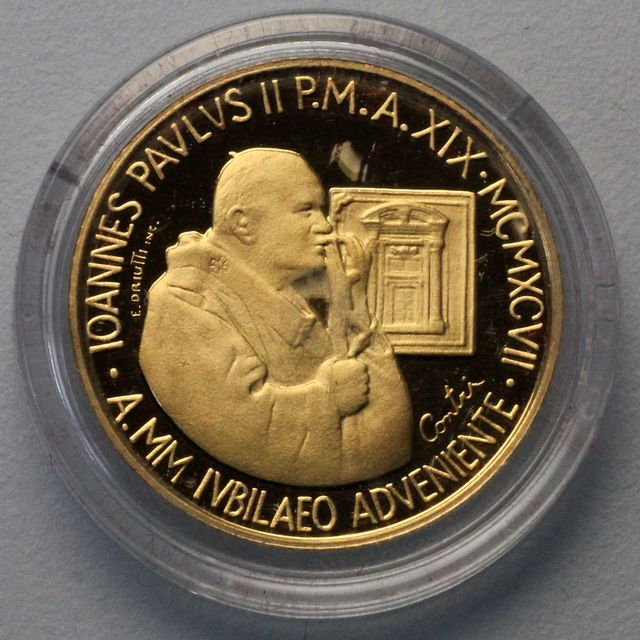 50.000 Lire Goldmünze 1997 Vatikan