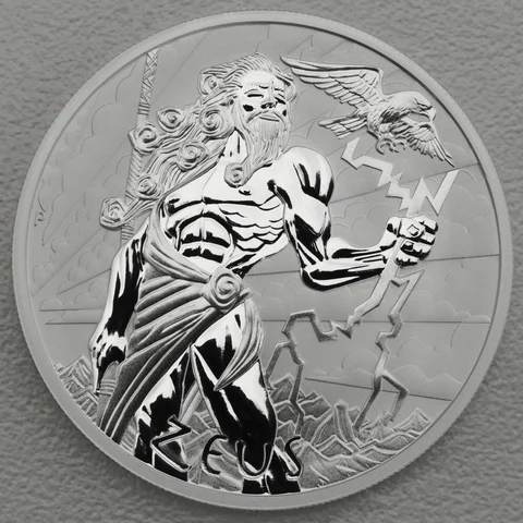 Silbermünze 1oz Tuvalu Gods of Olympus - 2020 Zeus