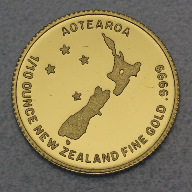 Goldmünze 1/10oz Neuseeland Kiwi New Zealand