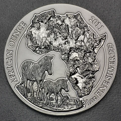 Silbermünze African Ounce 2011 - Zebra