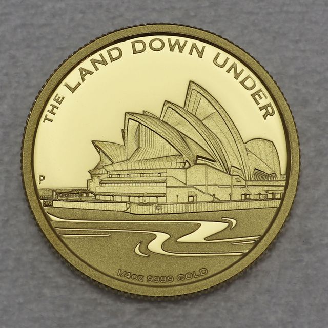 Goldmünze 1/4oz Proof Australien Land down under Serie - 2013 Sydney Opera
