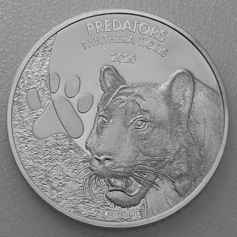 Silbermünze 1oz Predators Congo - 2020 Tiger