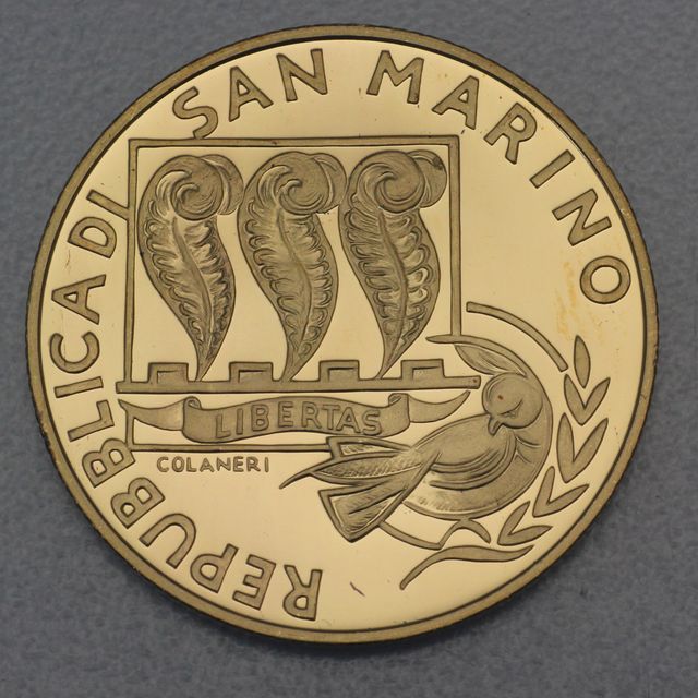 50 Euro Goldmünze San Marino 2005 Internationaler Tag des Friedens