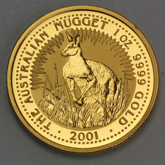 Australien Nugget / Känguru Goldmünze 2001