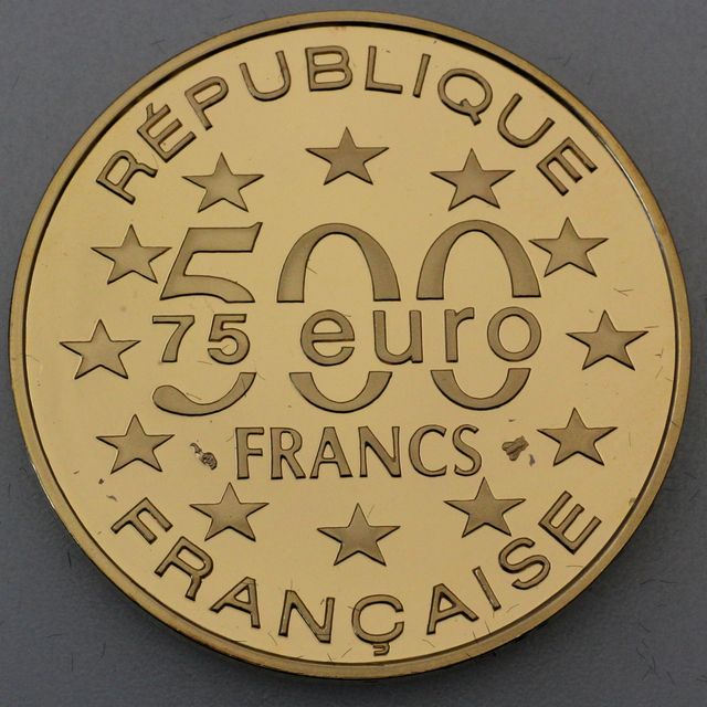 500 Francs Gedenkmünzen 1996 Brüssel