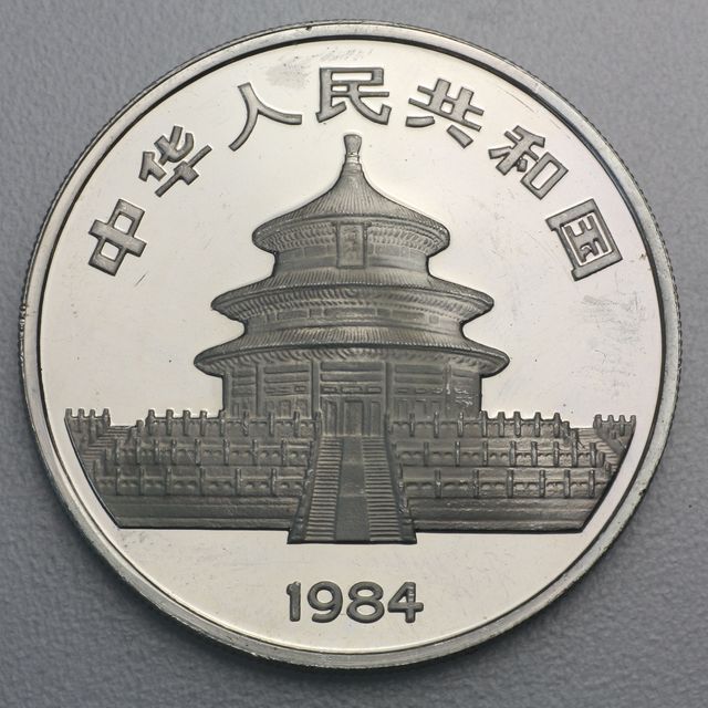 China Panda Silbermünze 1984