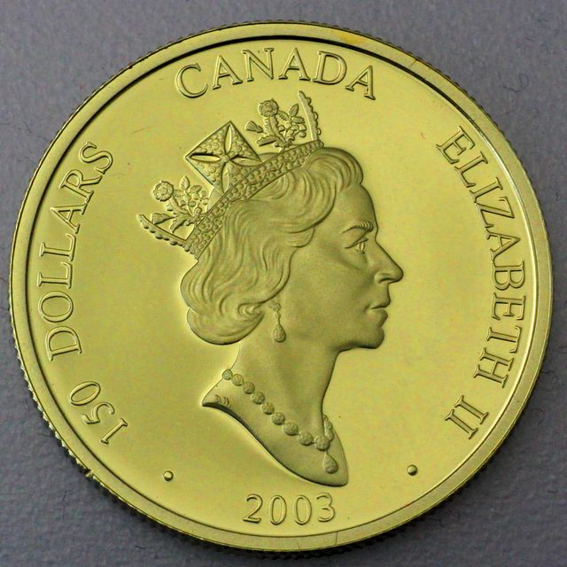 150 Dollars Goldmünze Kanada 2003 (nur 750er Gold)