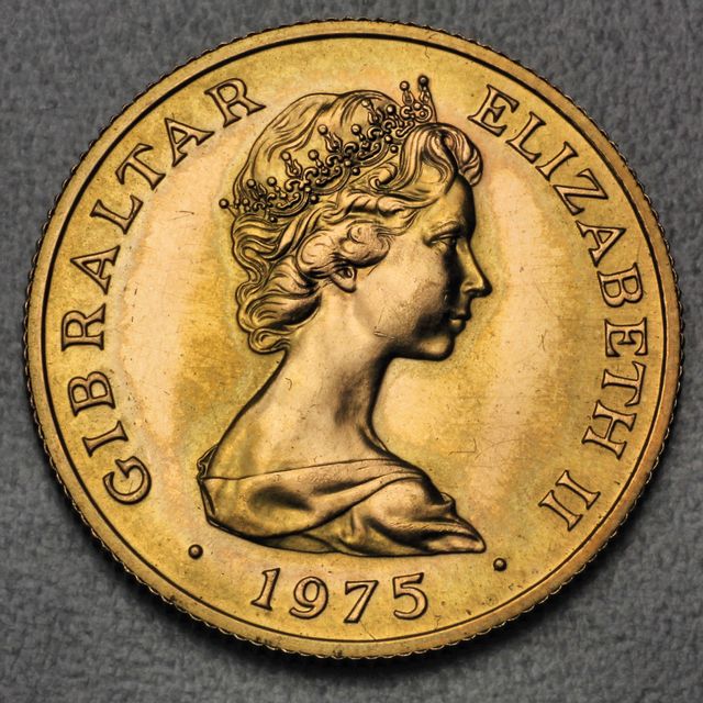 50 Pounds Goldmünze Gibraltar 1975