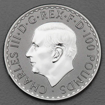 1oz Platinmünze Britannia 2023, King Charles III