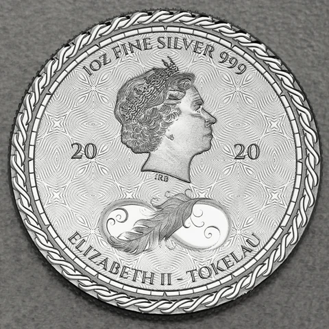Silbermünze 1oz Tokelau - Chronos 2020