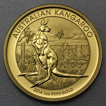 Australien Känguru Goldmünze 2014