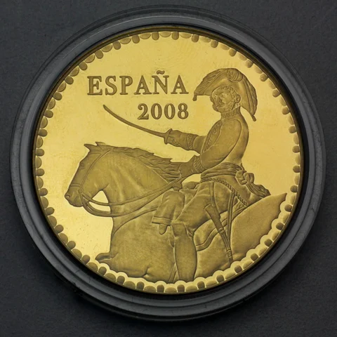 Goldmünze 400 Euro Spanien 2008 Unabhängigkeitskrieg