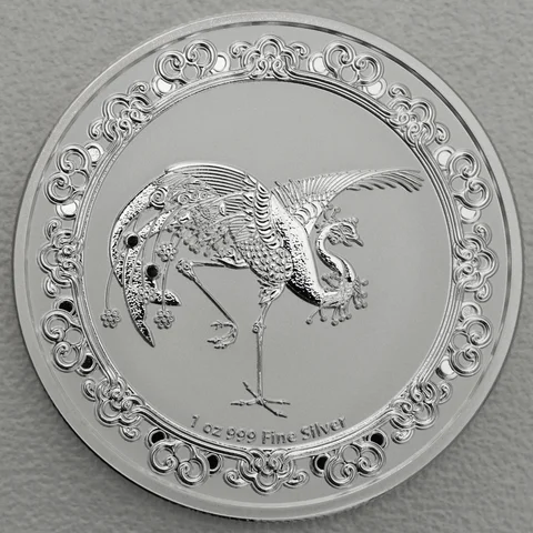 Silbermünze 1oz Niue Celestial Animals 2020 - Red Phoenix