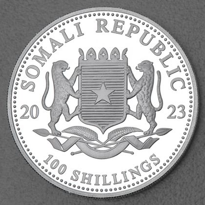 Somalia Leopard, 1oz Silbermünze 2023