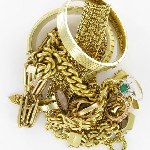 Altgoldschmuckstücke
