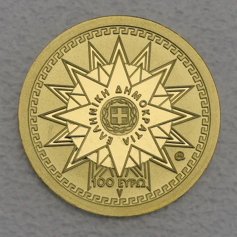 Goldmünze 100 Euro Griechenland 2018 Götter des Olymp - Apollo
