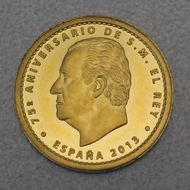 Goldmünze 20 Euro Spanien 2013 75. Geburtstag von König Juan Carlos I.