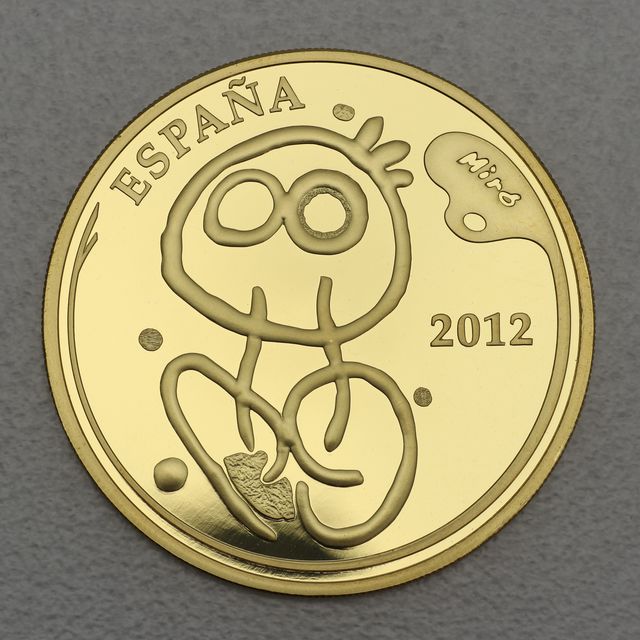 Goldmünze 400 Euro Spanien 2012 Joao Miro