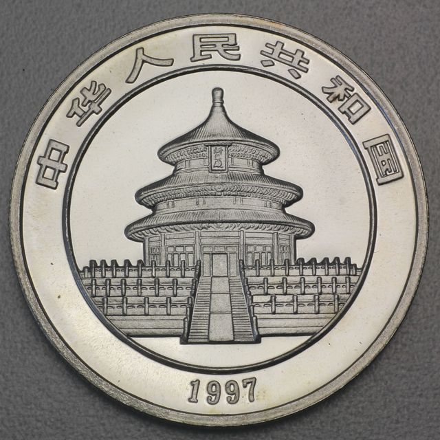 China Panda Silbermünze 1997
