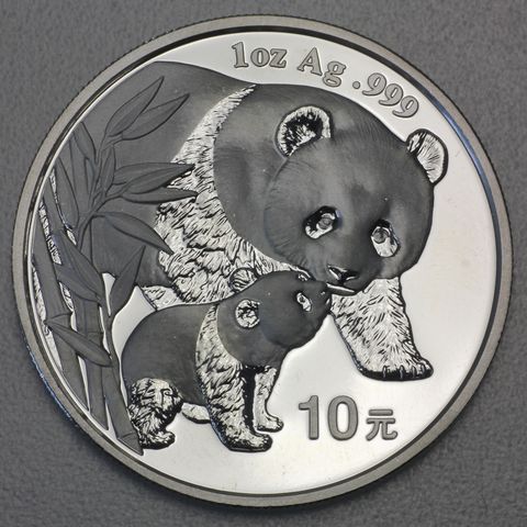 1oz Silbermünze Panda, 2004