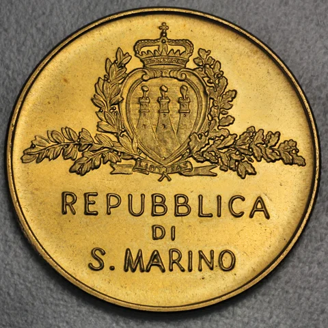 5 Scudi Goldmünze San Marino 1981 - World Food Day