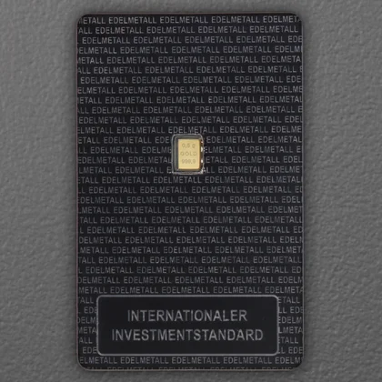 0,5g Goldbarren im Investmentblister