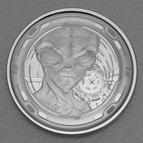 Silbermünze 1oz Ghana Ailen 2022
