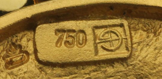 750er Goldstempel