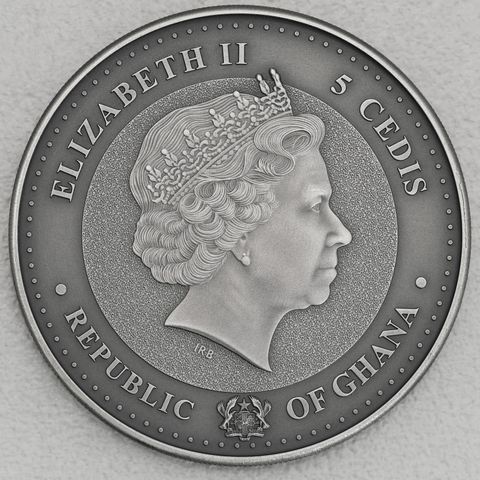 Silbermünze 1oz Ghana - Africa Silver Ounce Wertseite