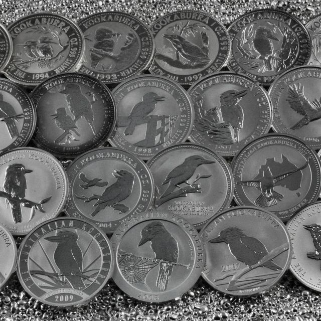 Kookaburra Münzen Silber verschiedene Jahrgänge
