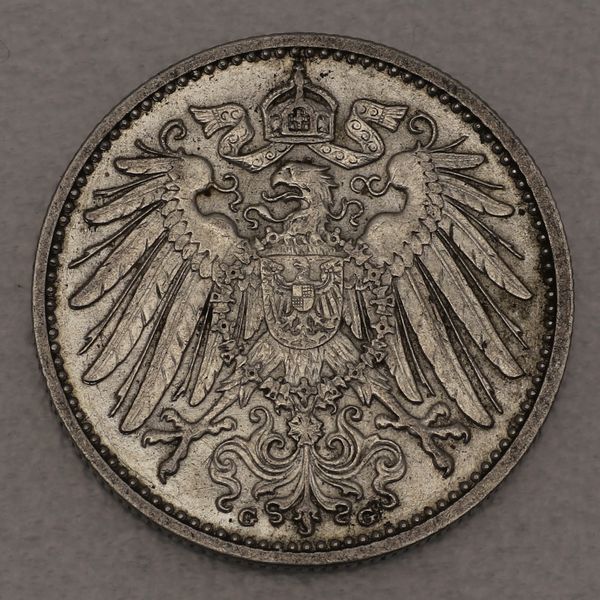 Silbermünze Deutsches Kaiserreich 1 Mark 1914