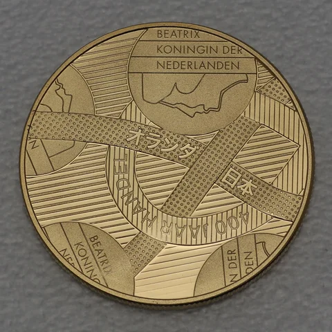 Goldmünze 10 Euro Niederlande 2009 400 Jahre Handelsbeziehungen Niederlande Japan