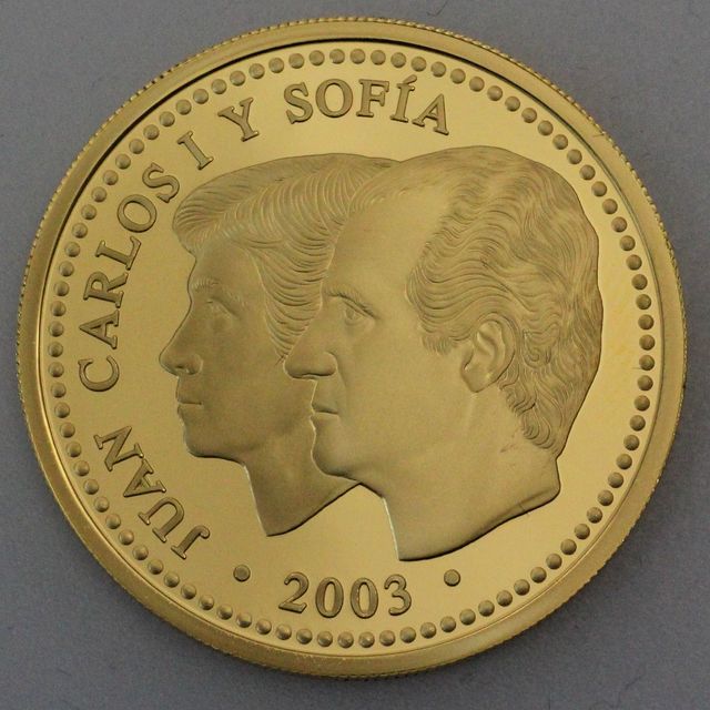 200 Euro Goldmünze Spanien 2003 - 25 Jahre Verfassung