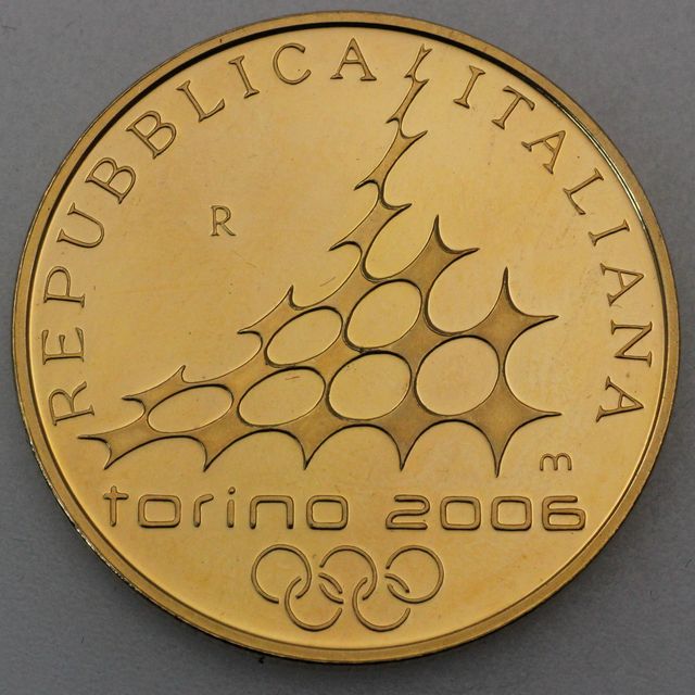 50 Euro Goldmünze Italien 2003 Reiterstandbild